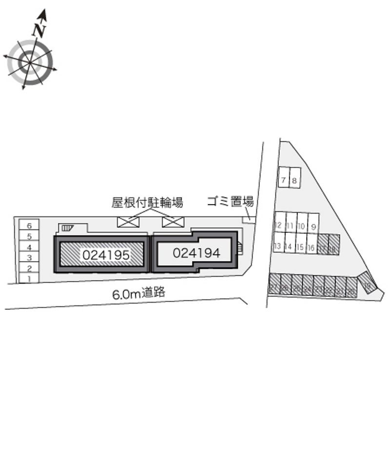 レオパレス昴５５５Ｃ 配置図