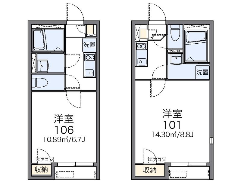 レオネクストヴィラ駒井 間取図