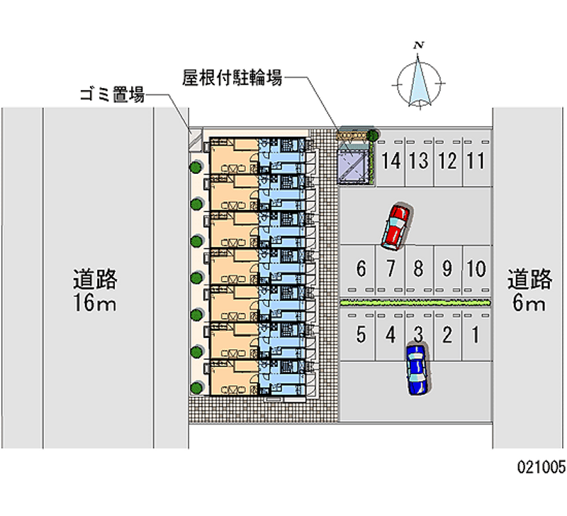 レオパレスドミール 月極駐車場