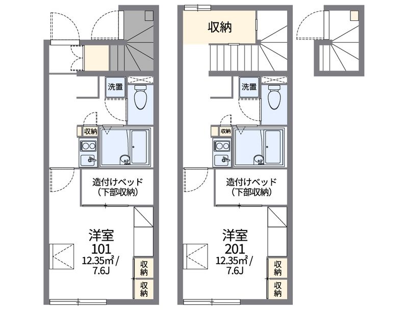 レオパレスシャンブル 間取図