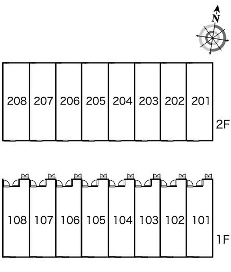 レオパレスマルシェ 間取配置図