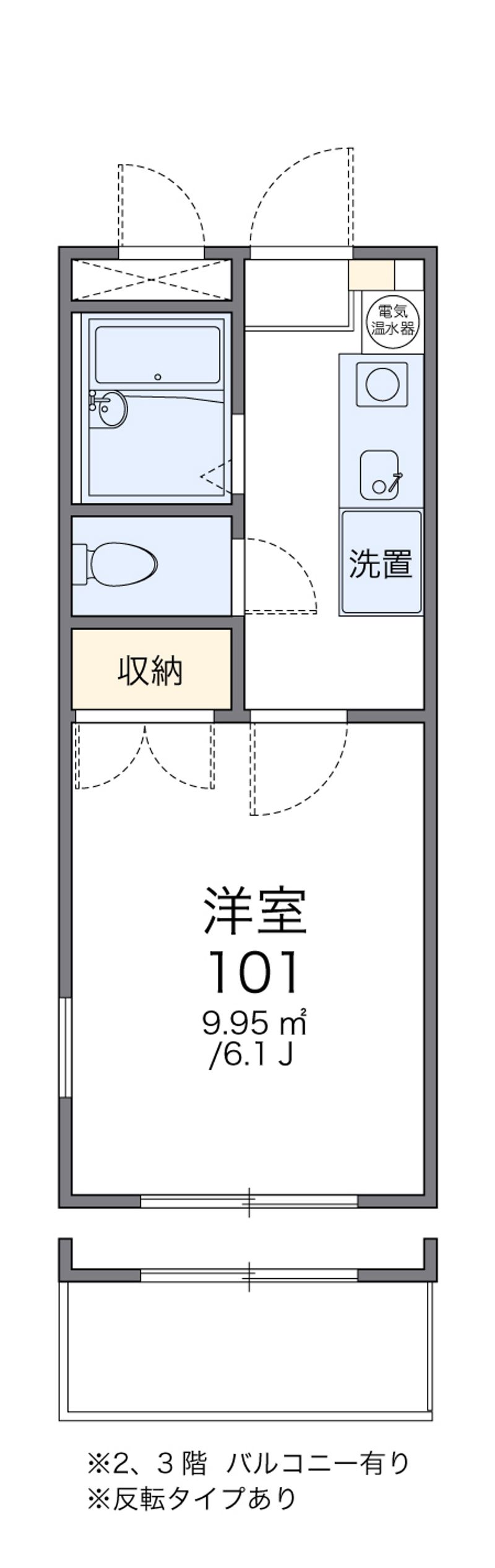 レオパレス川手町Ａ 間取図