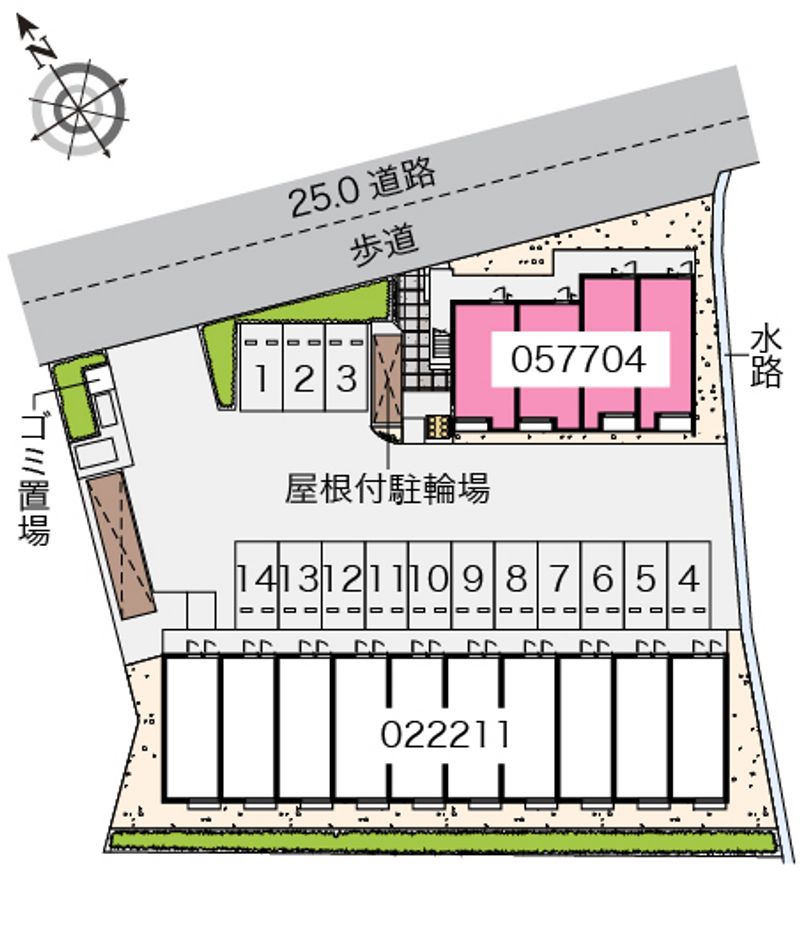 クレイノ大岩Ⅱ 配置図
