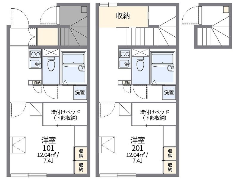 レオパレスガウラハウス 間取図