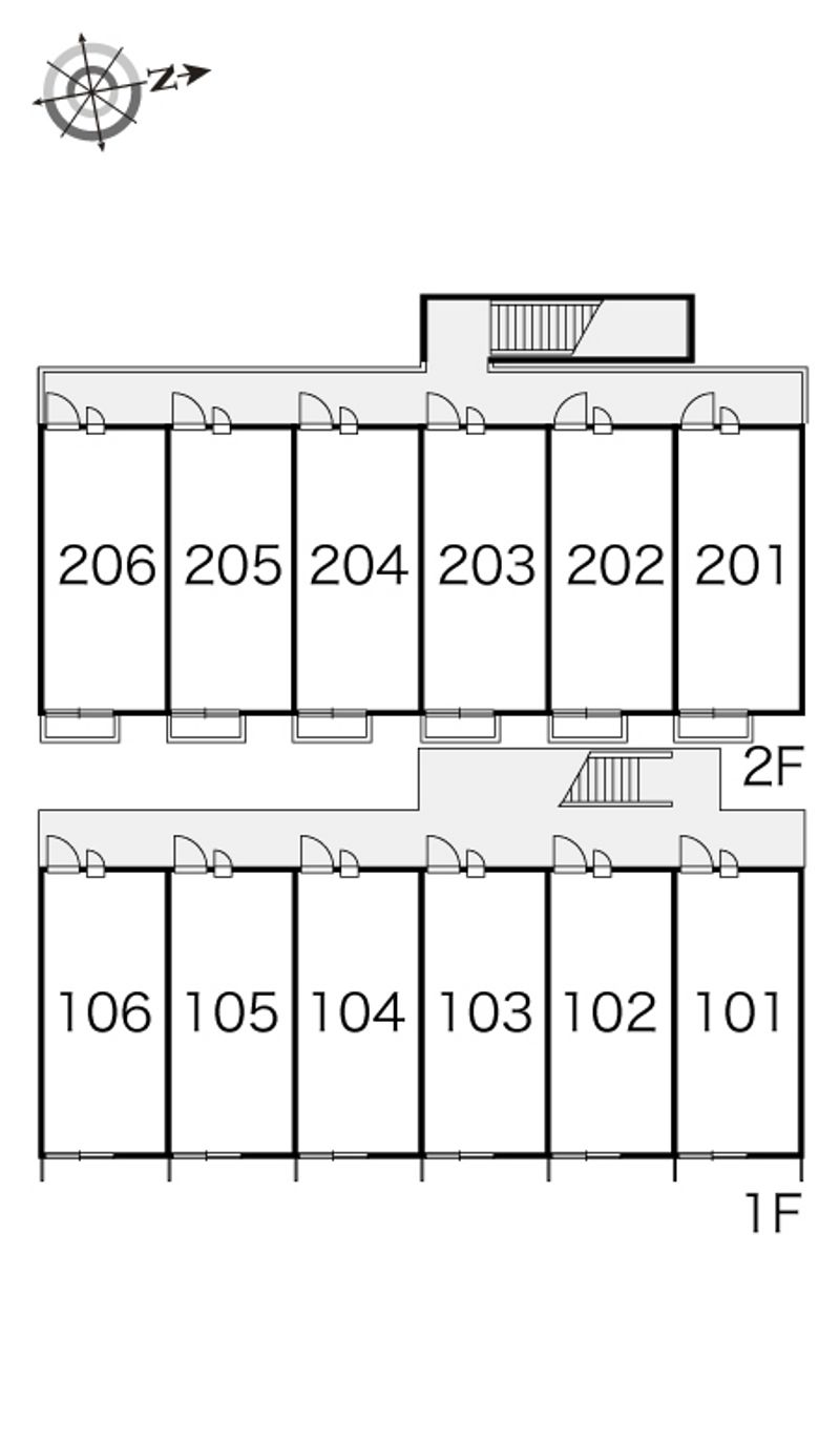 レオパレス不二ガ丘 間取り配置図