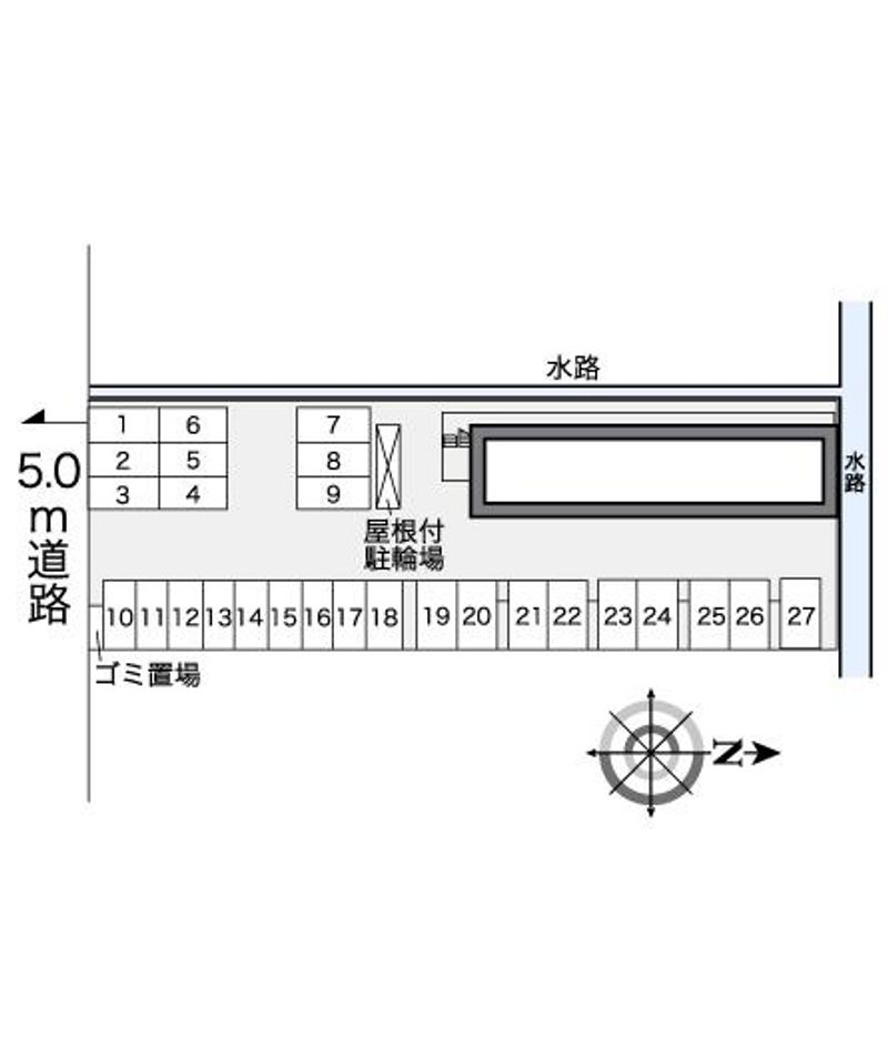 レオパレスグランドゥールⅡ 駐車場