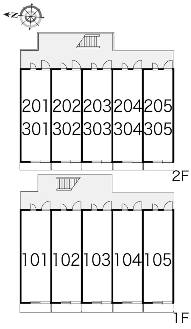 レオパレスグローリア 間取り配置図