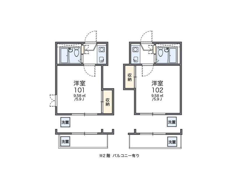 レオパレス新高円寺 間取図
