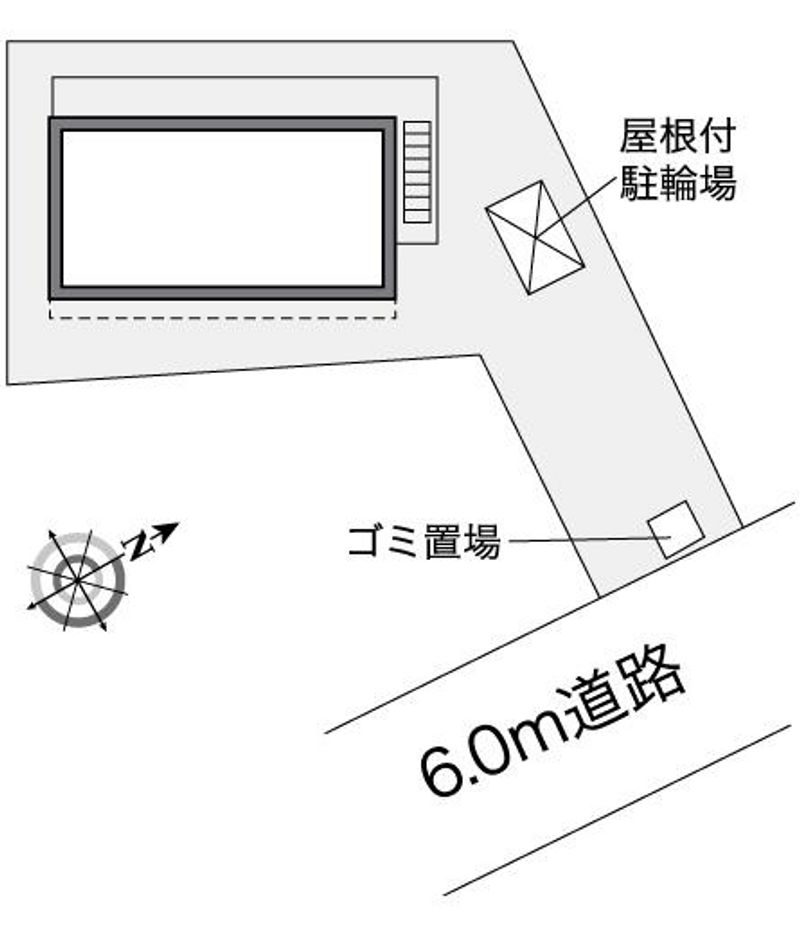 レオパレス五月山 配置図