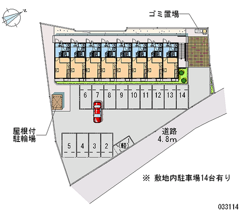 レオパレス竜町 月極駐車場