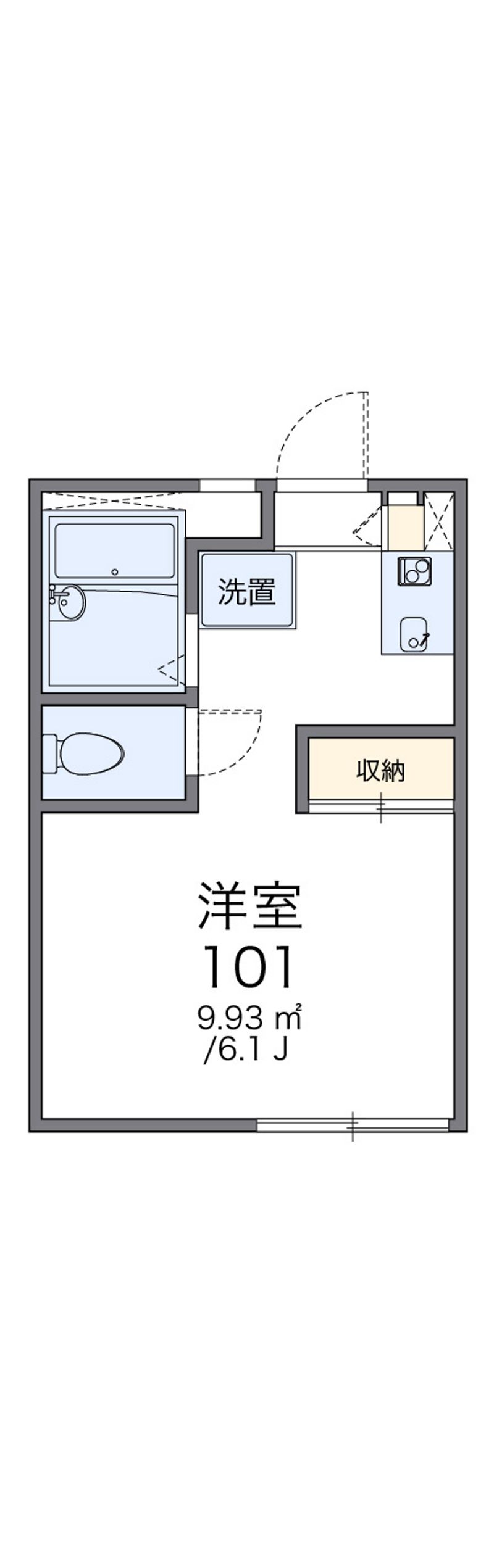 レオパレスアーク富岡Ⅰ 間取図
