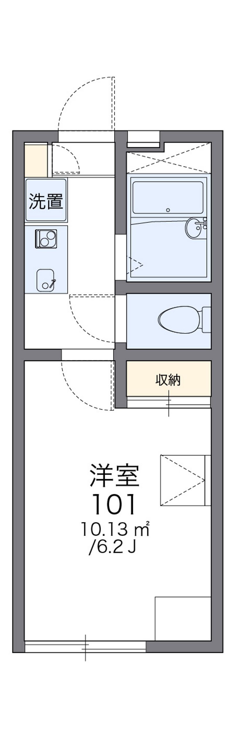 レオパレスアルテミス 間取図