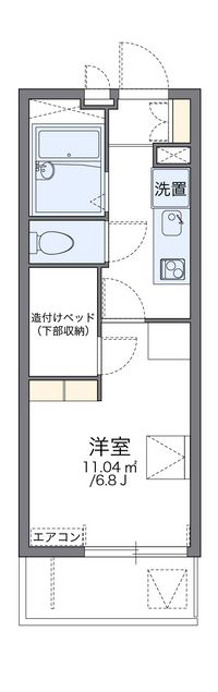 レオパレスオリビア 間取り図