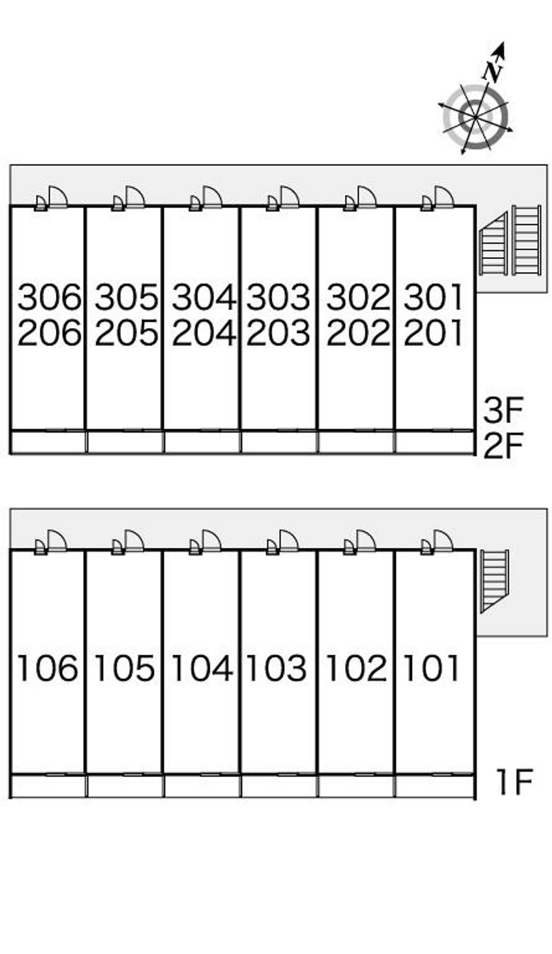 レオパレスメゾンドールシェルⅣ 間取配置図