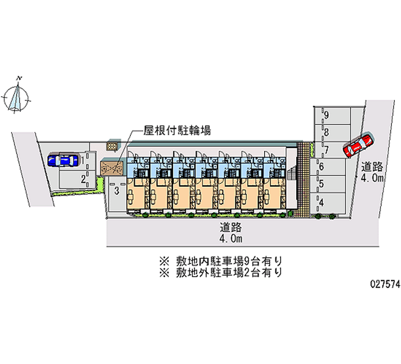 27574月租停車場