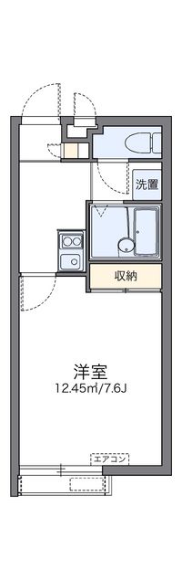 レオパレスラッキー 間取り図