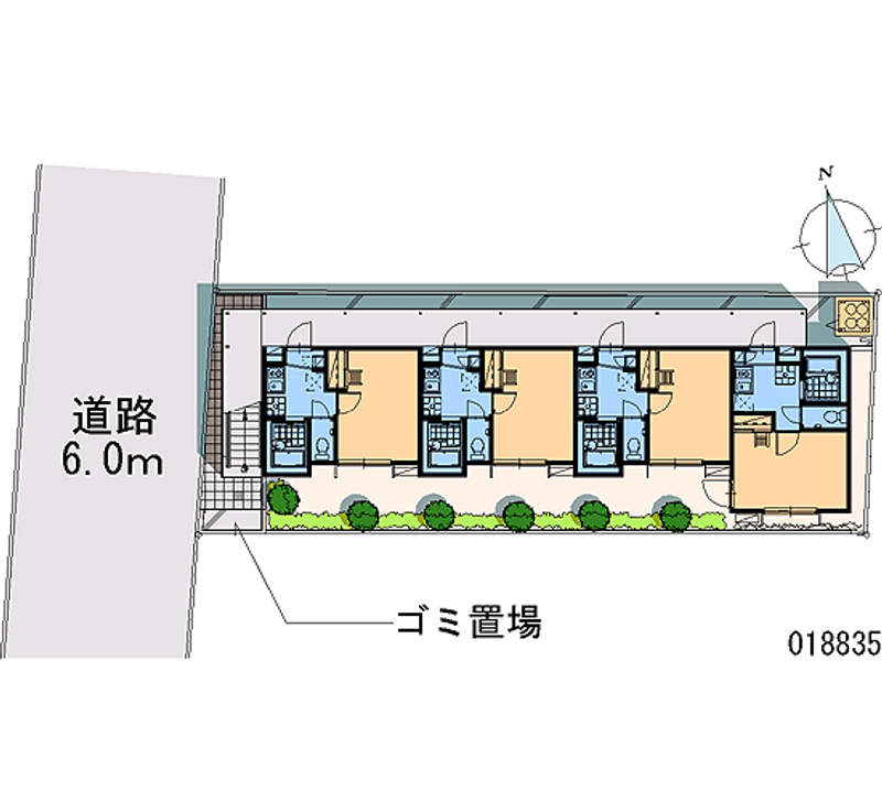 レオパレスＹ’ｓハウス 区画図