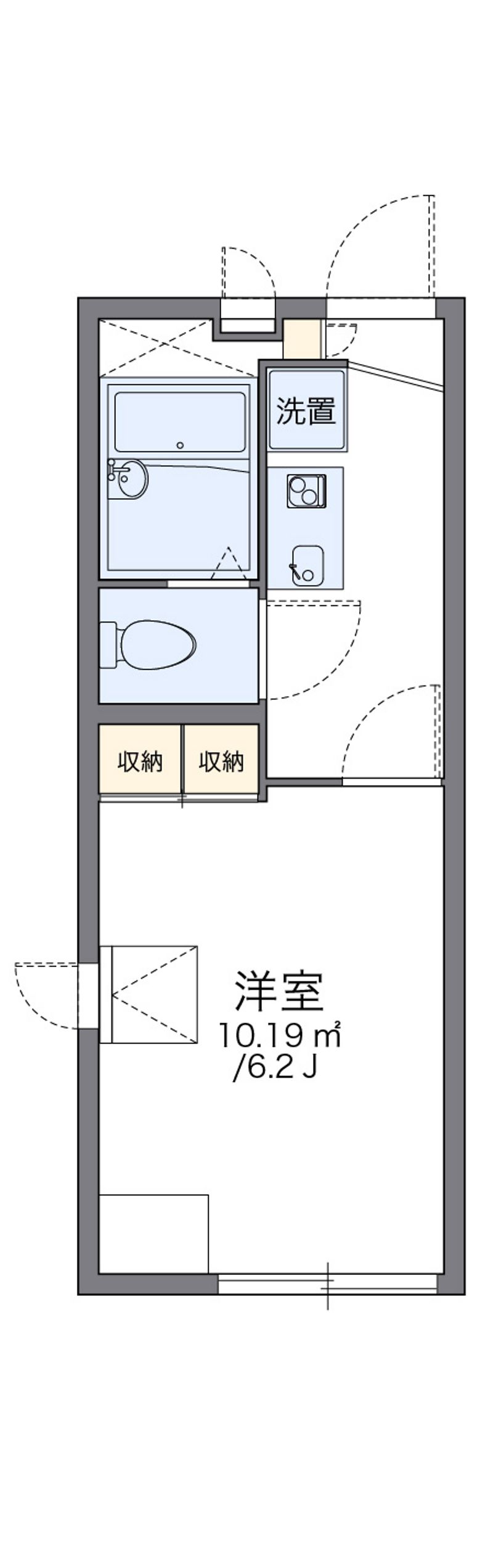レオパレス大谷 間取図