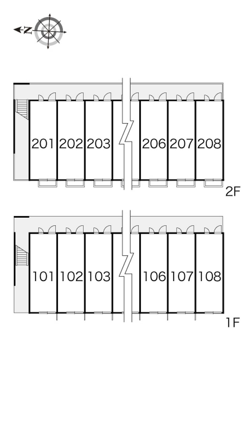 レオパレスプラチナヒルズ 間取配置図