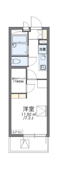 レオパレス中島町 間取り図