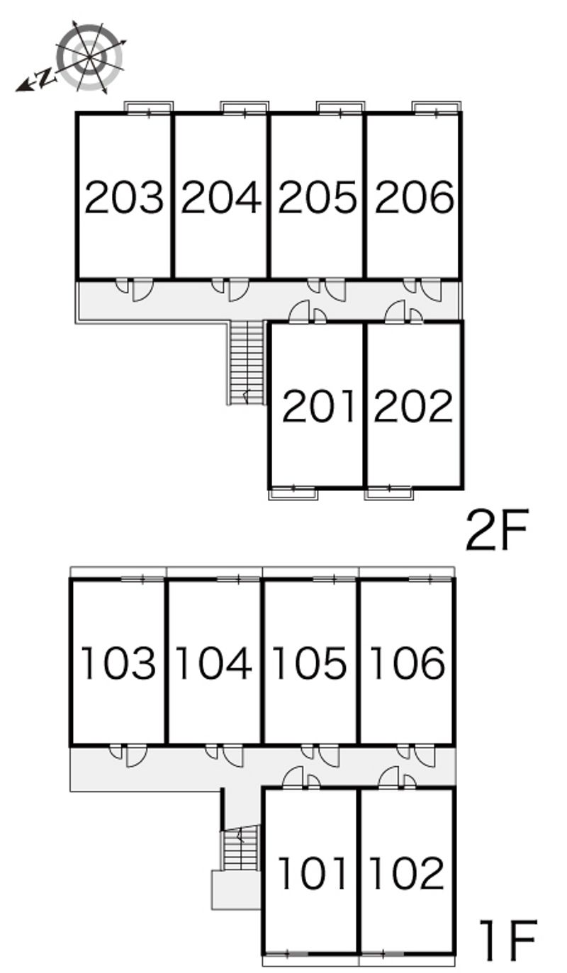 レオパレス今福 間取配置図