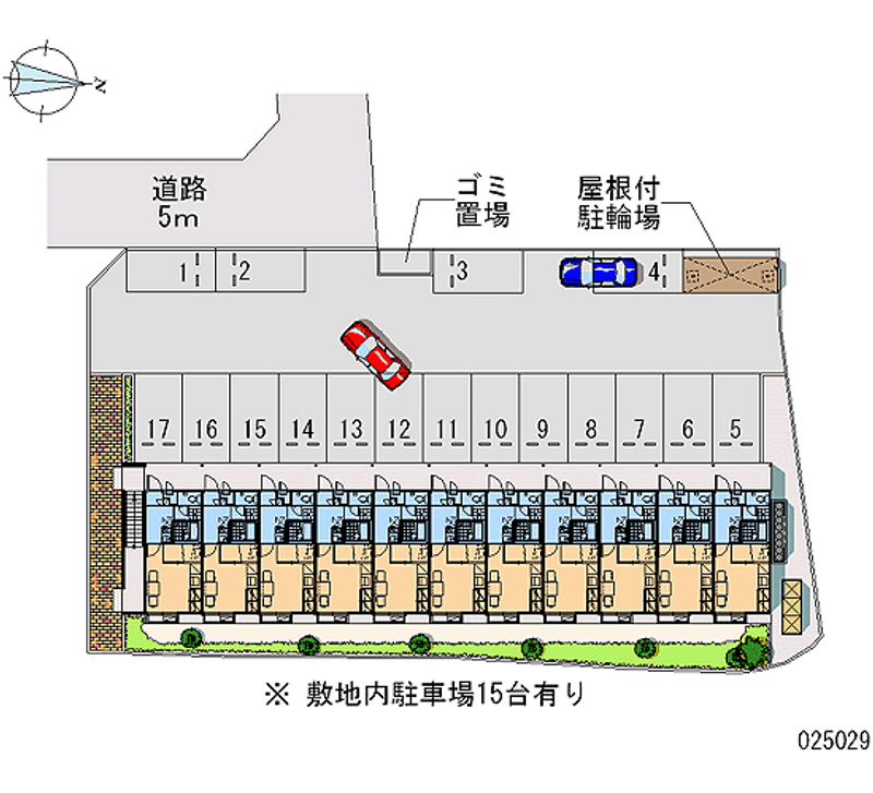 レオパレスアローマ 月極駐車場