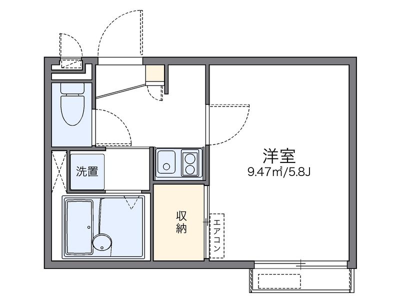 レオパレス西陣 間取図