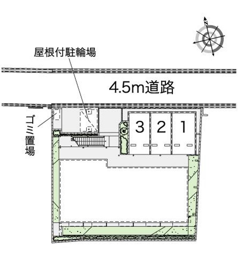 レオパレスアズール 駐車場