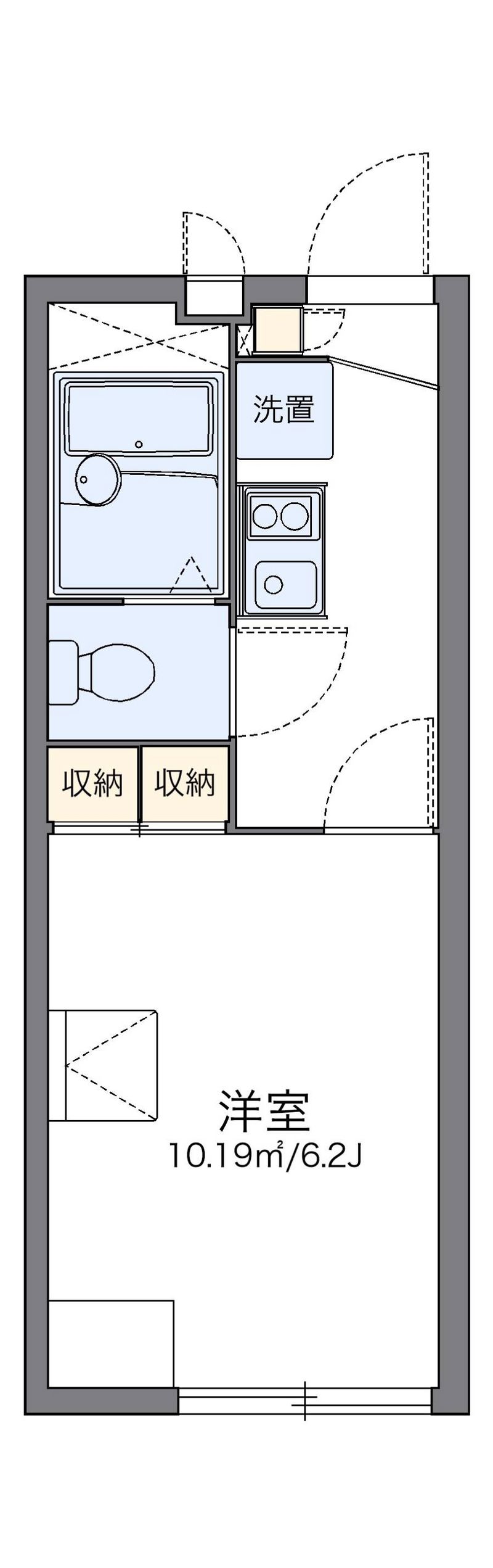 レオパレスパラディーゾ 間取図