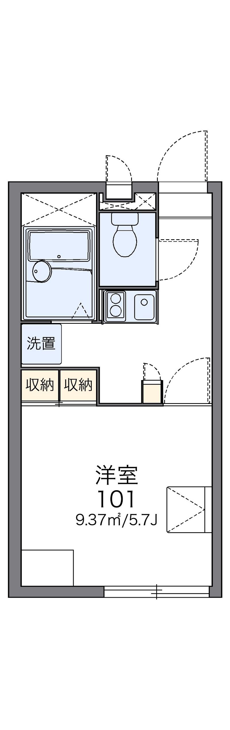 レオパレスコスモ 間取図