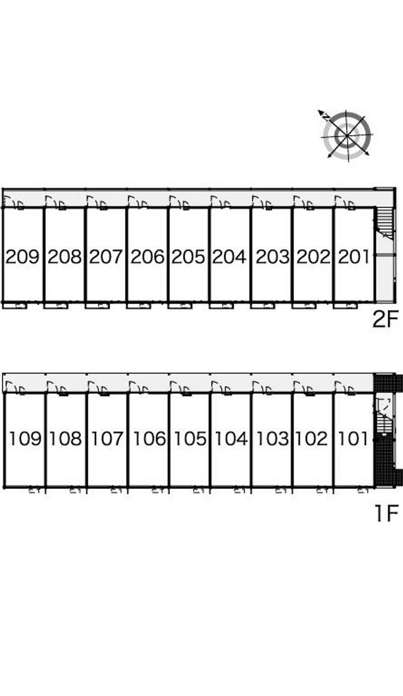 レオパレスゴールデン 間取配置図