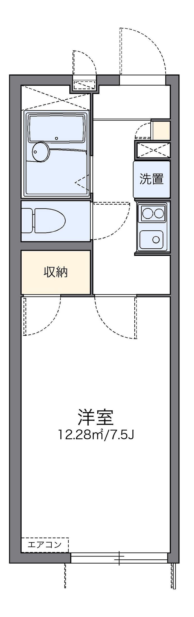 レオパレスピュアグリーンⅢ 間取図