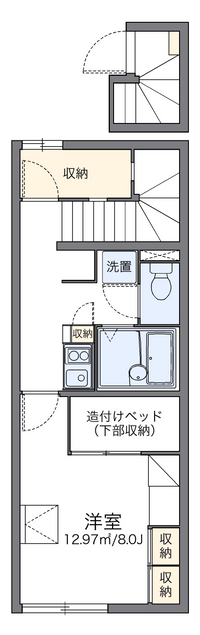 レオパレスルミエールＣ 間取り図