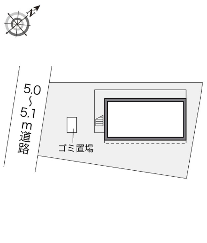 レオパレスローズガーデンⅡ 配置図