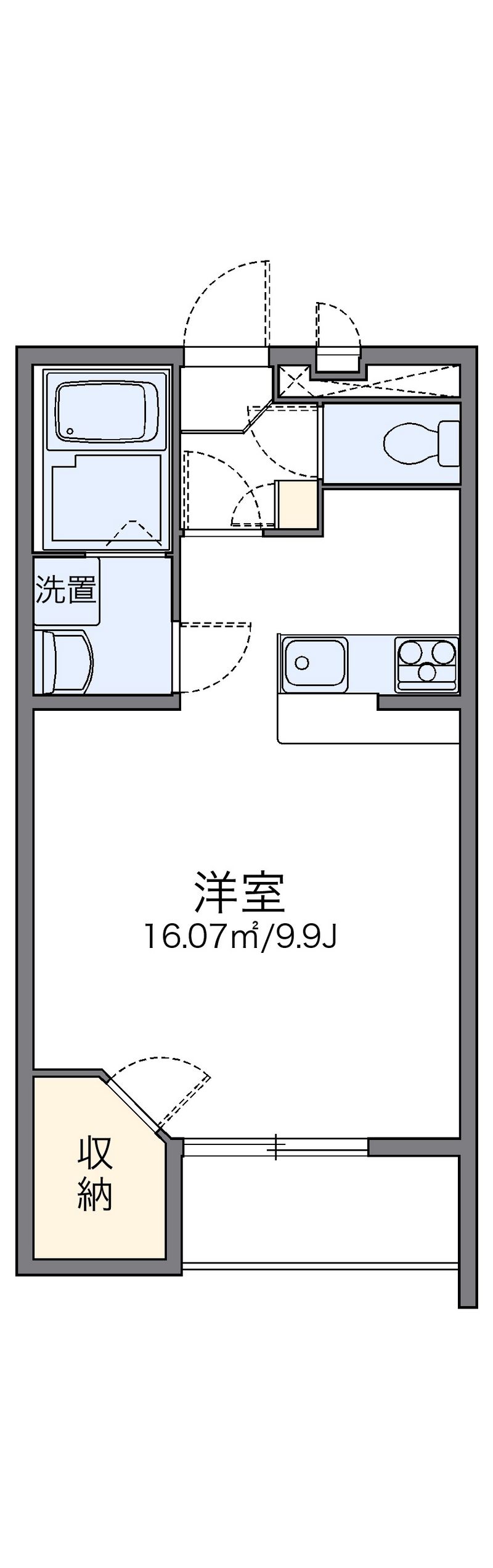 レオパレスサラス 間取図