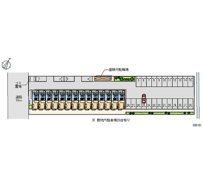 レオパレスマーブル神栖 月極駐車場