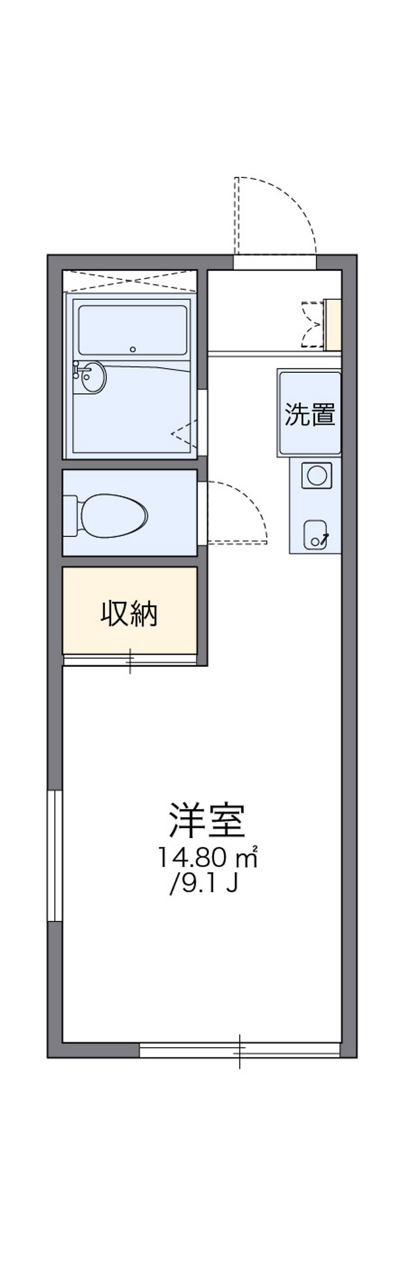 レオパレス宇佐崎Ⅰ 間取図