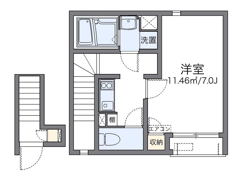 レオネクスト白菊Ⅱ 間取図