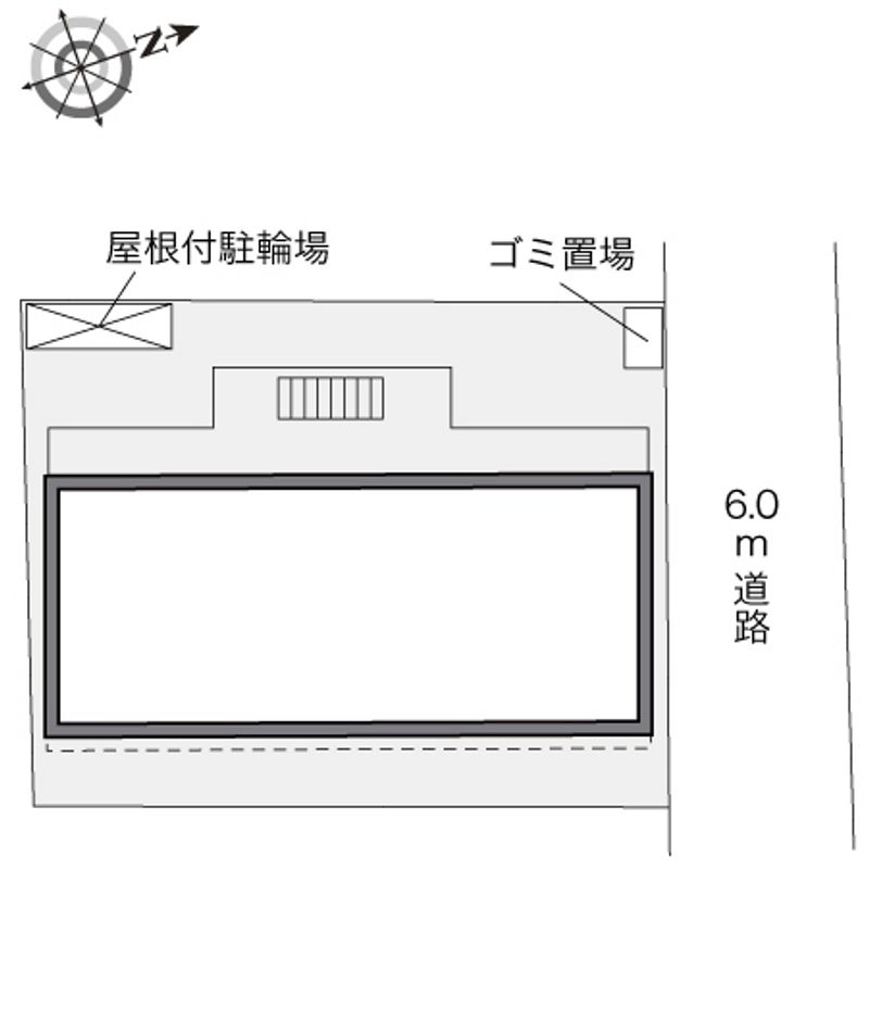 レオパレスナイズ紫竹 配置図