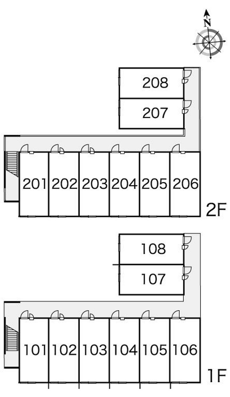 レオパレス堂形 間取り配置図