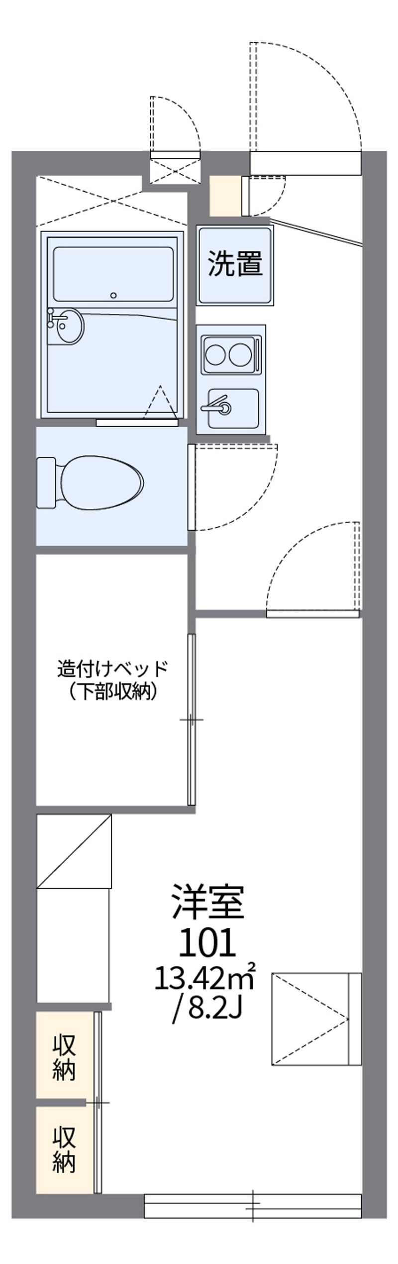 レオパレスサユーレ岩国 間取図