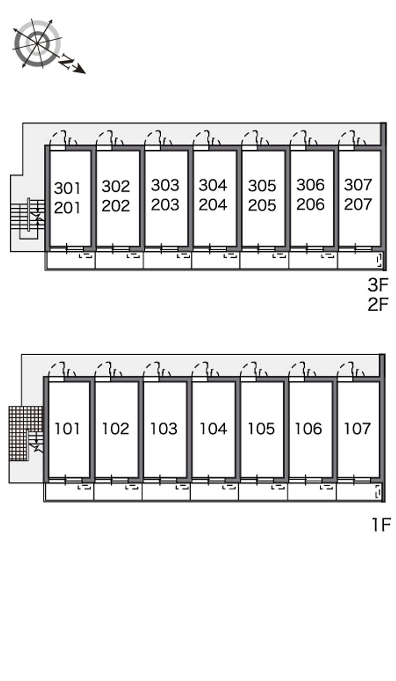 レオパレス古蔵 間取配置図