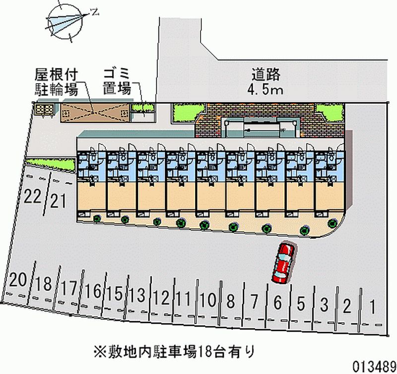 レオパレスＭ’ｓフレーズ弐番館 月極駐車場