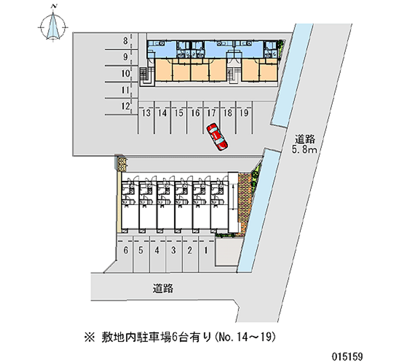 レオパレスプレジール石橋 月極駐車場