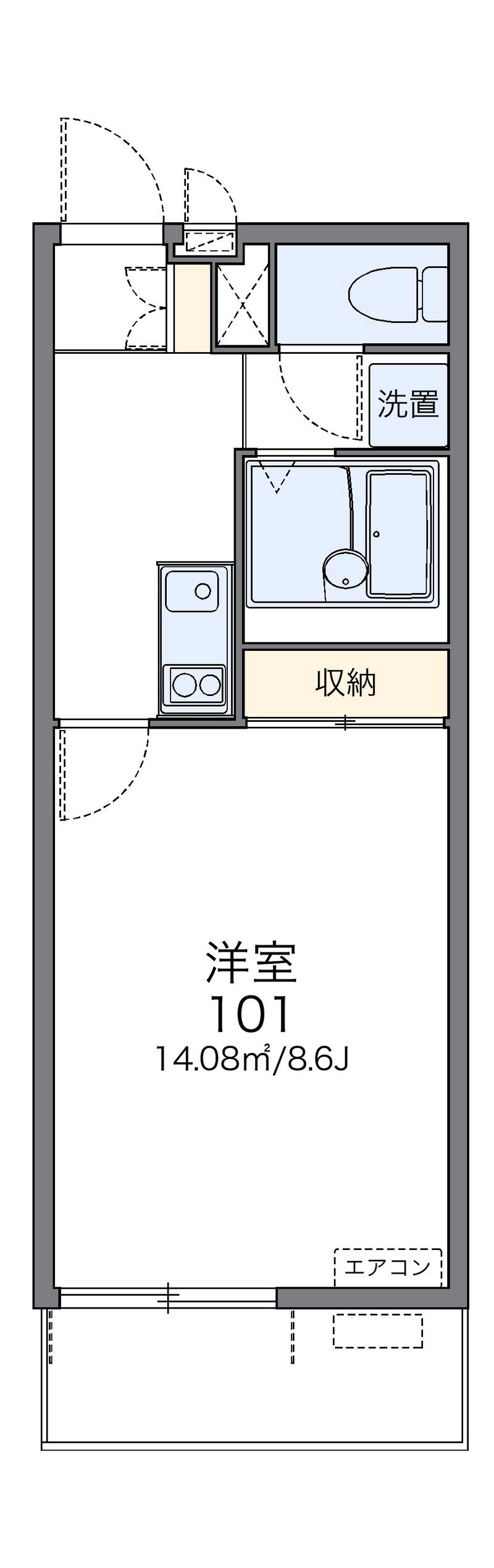 レオネクストリバーシティ本町 間取図