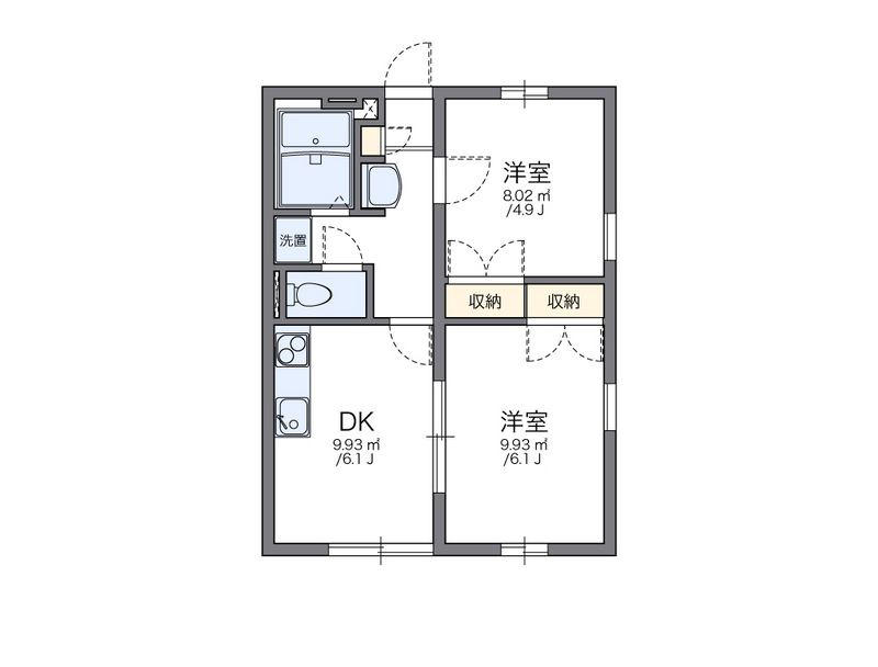 レオパレス高岡 間取図