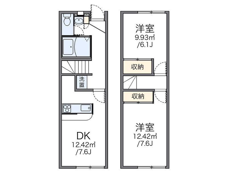 レオパレス上袋 間取図