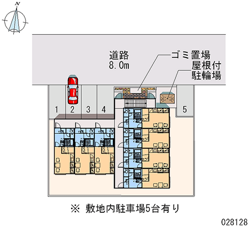 レオパレスたんぽぽ 区画図