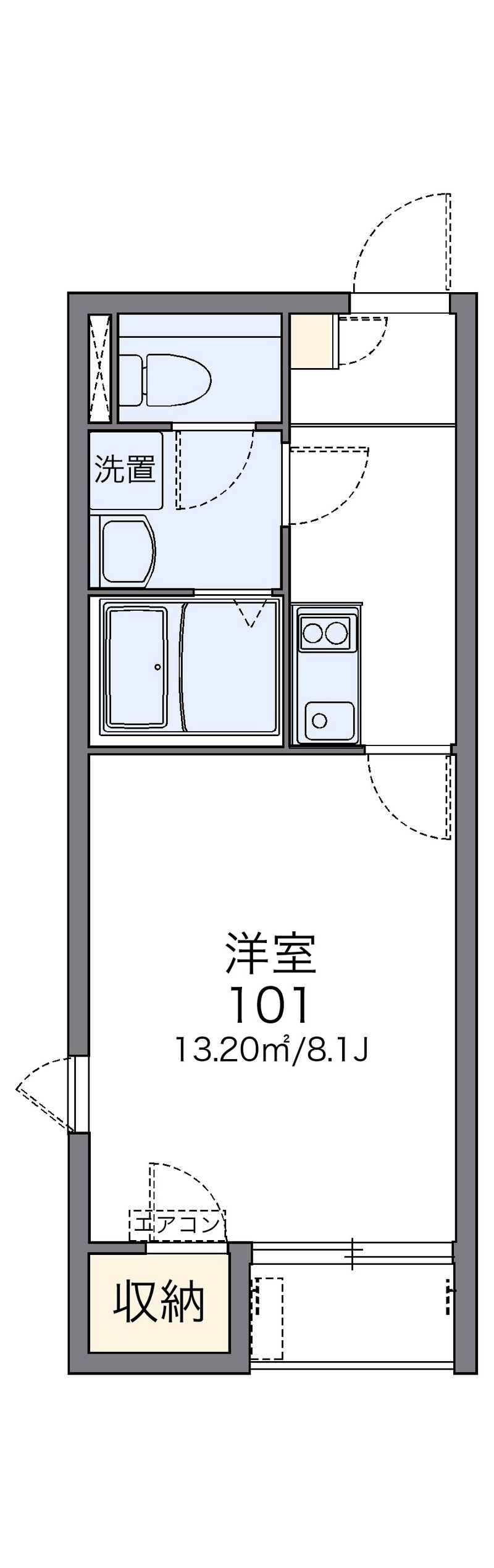 レオネクストガイア守山Ⅱ 間取図