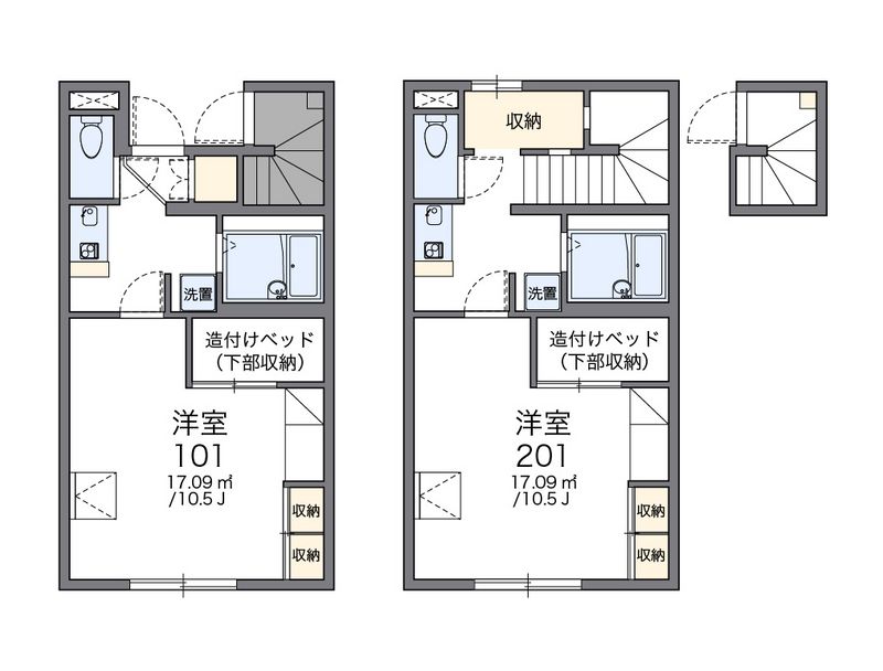 レオパレスルナ 間取図